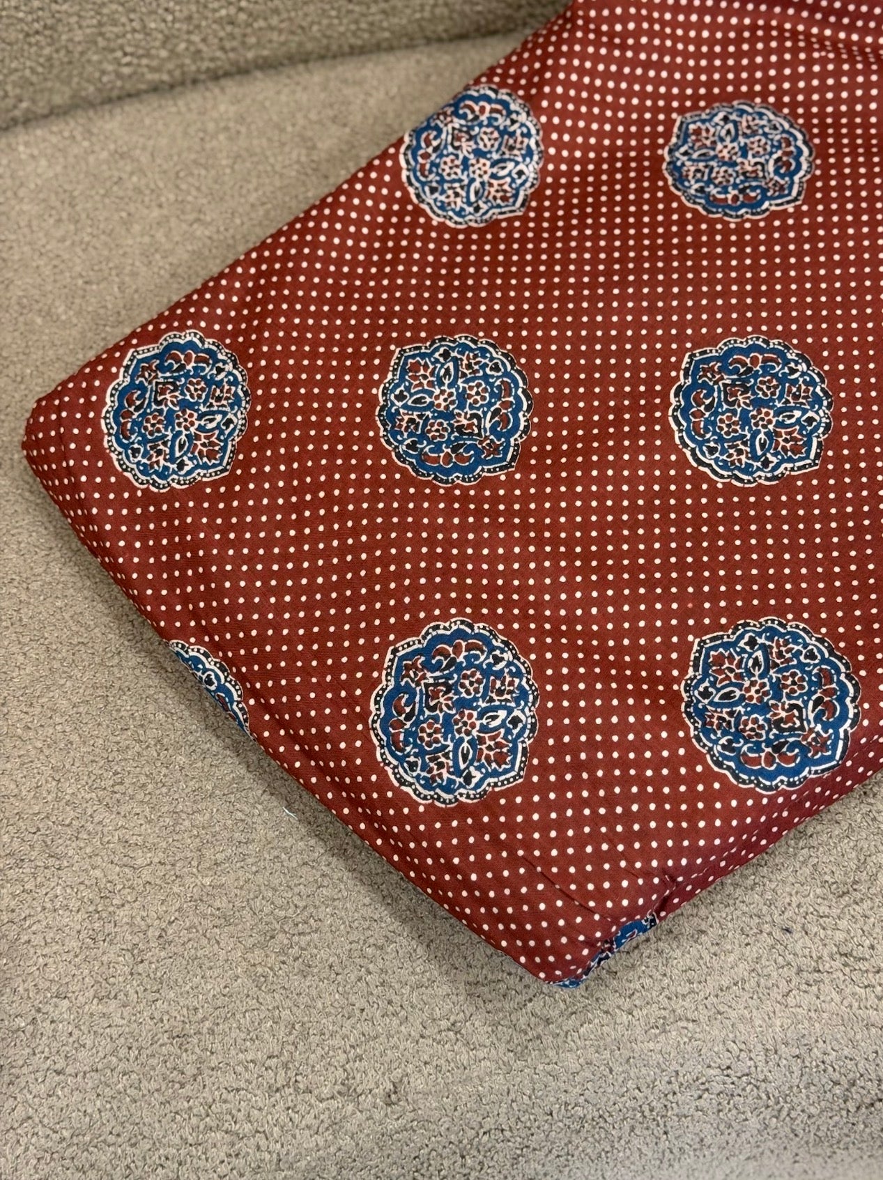 AJRAKH PRINTED COTTON RUNNING MATERIAL - ZIGN-03
