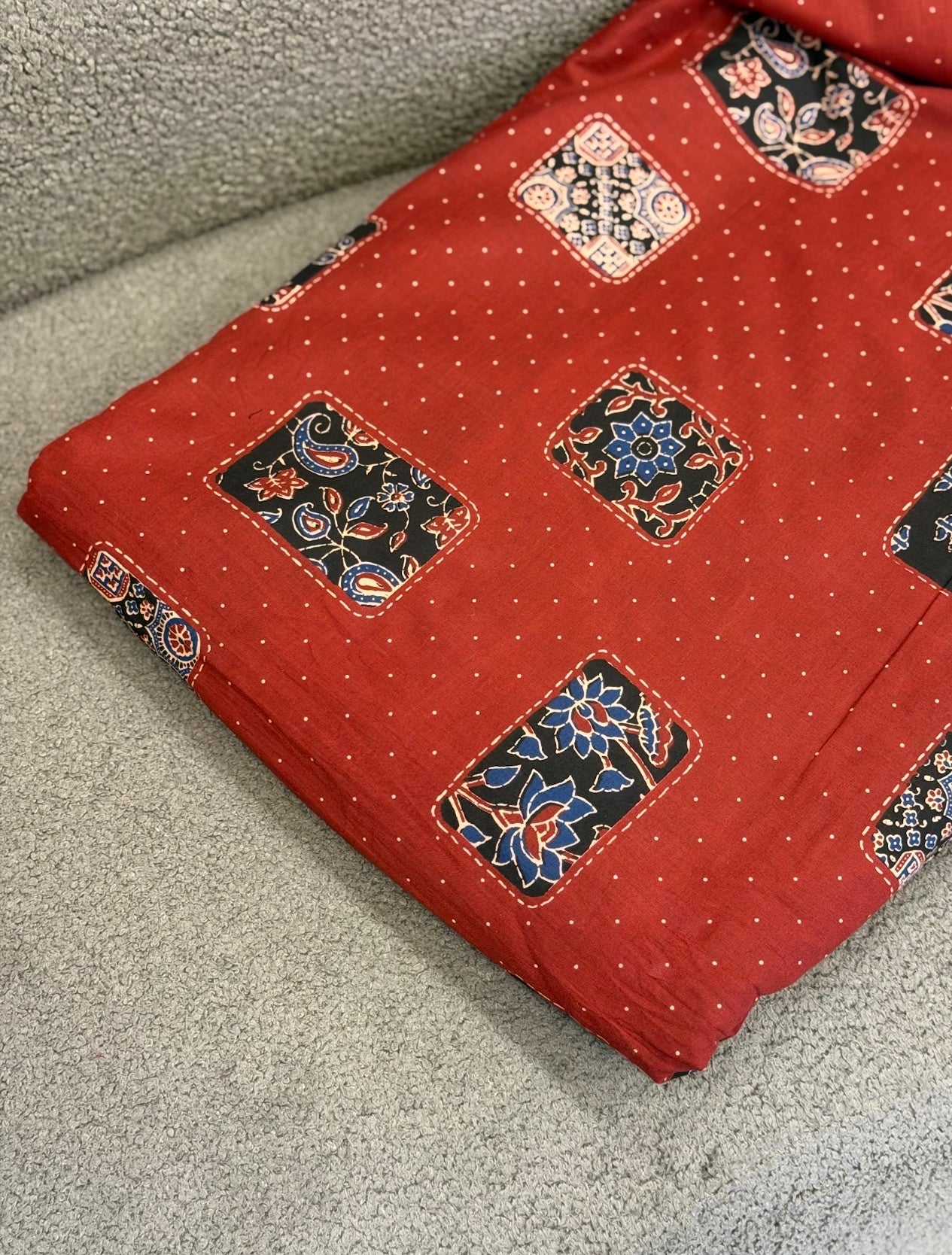 AJRAKH PRINTED COTTON RUNNING MATERIAL - ZIGN-03