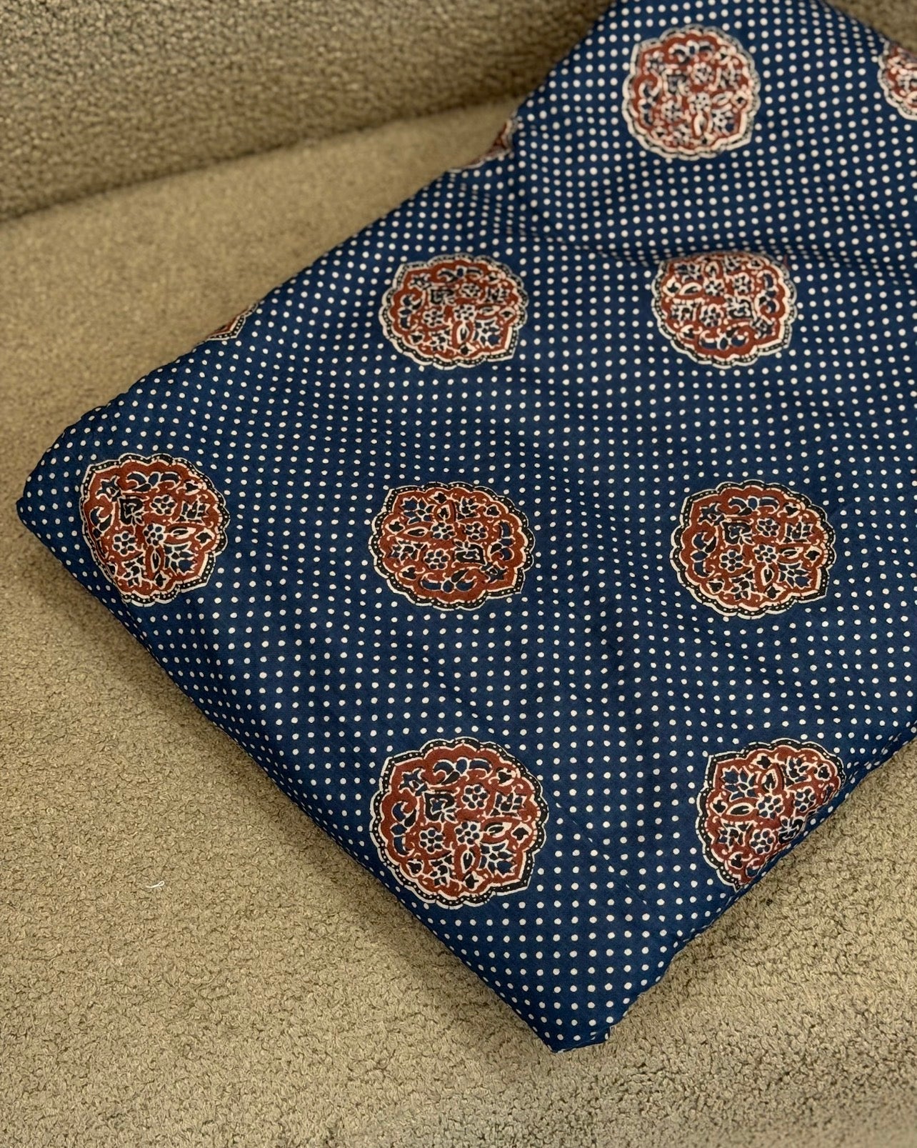 AJRAKH PRINTED COTTON RUNNING MATERIAL - ZIGN-03