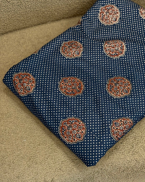AJRAKH PRINTED COTTON RUNNING MATERIAL - ZIGN-03